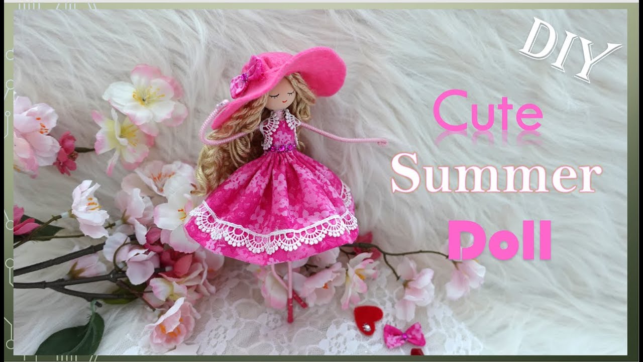 DIY Cute Summer Doll | Huong Harmon