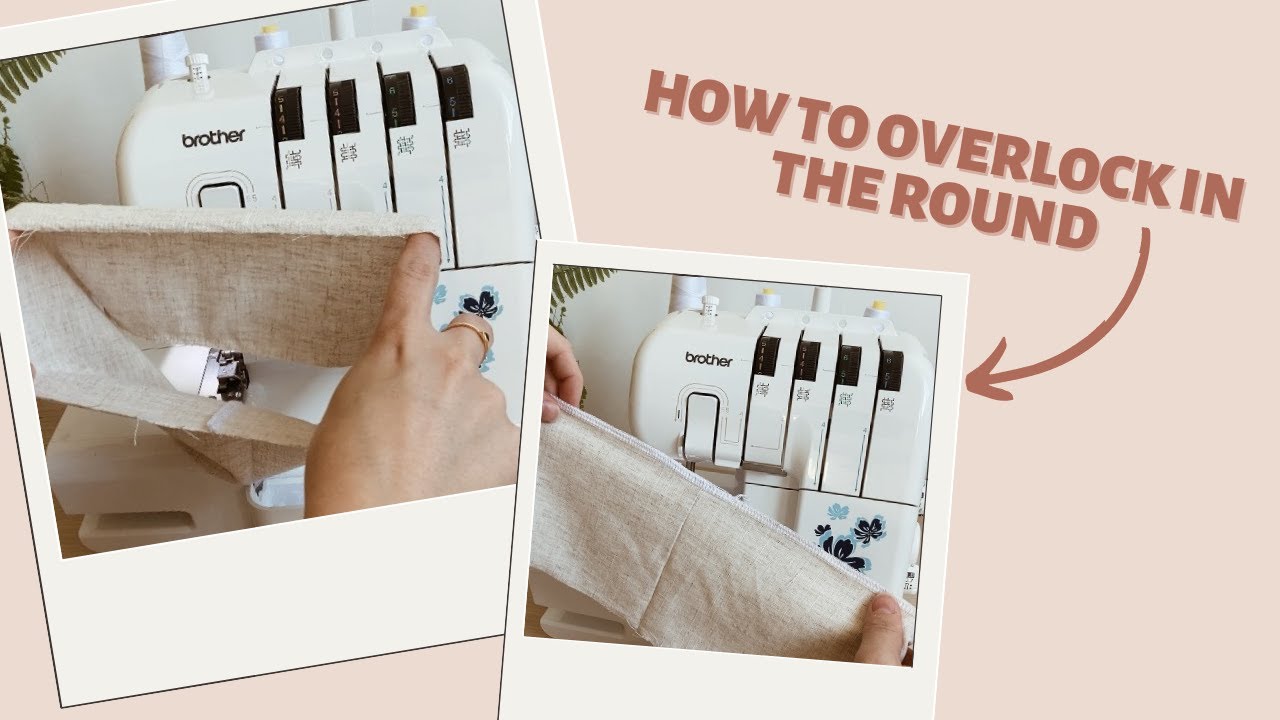 How to overlock / serge in the round - The perfect finishing for waistbands, cuffs, neckbands, hems