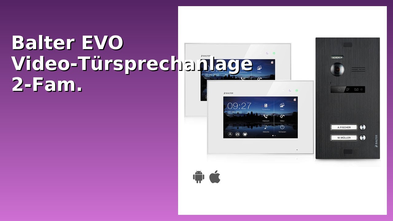 BEWERTUNG (2025): Balter EVO Video-T&uuml;rsprechanlage 2-Fam.. WESENTLICHE Einzelheiten