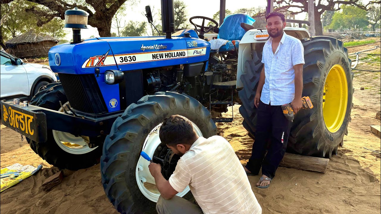 🥺New Look Finally holland tractors put double tyre 🛞 Part 2