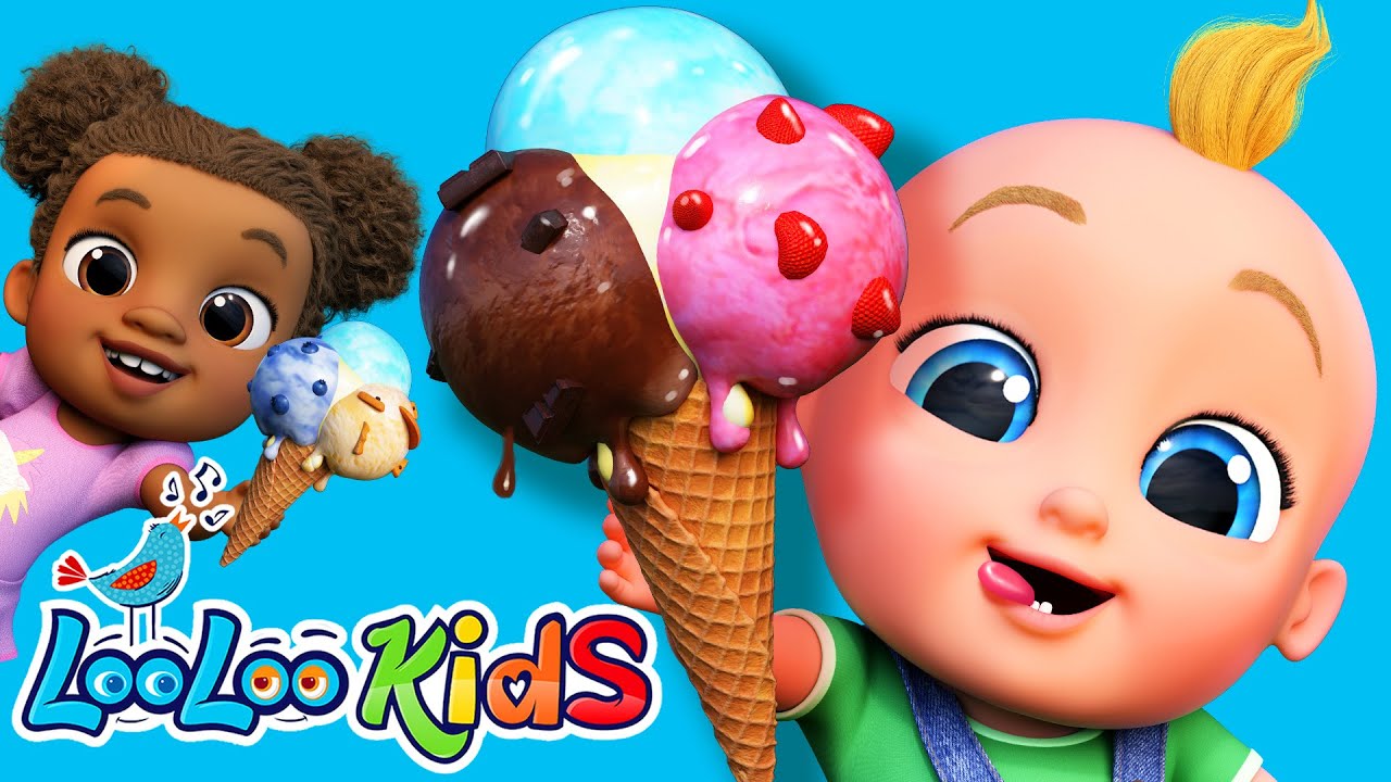 🍦 Ice Cream Fun - (Official Video) - LooLoo Kids Nursery Rhymes & Kids Songs