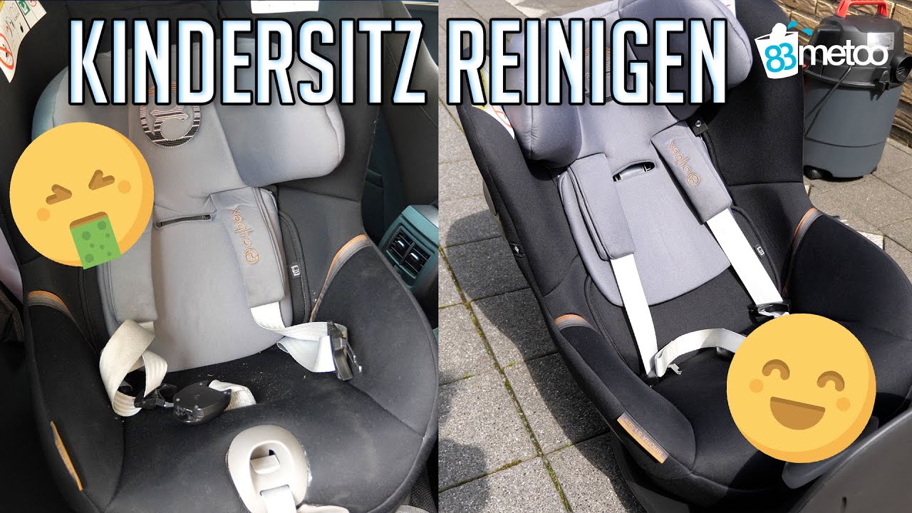 Autositze reinigen: Kindersitz richtig sauber machen