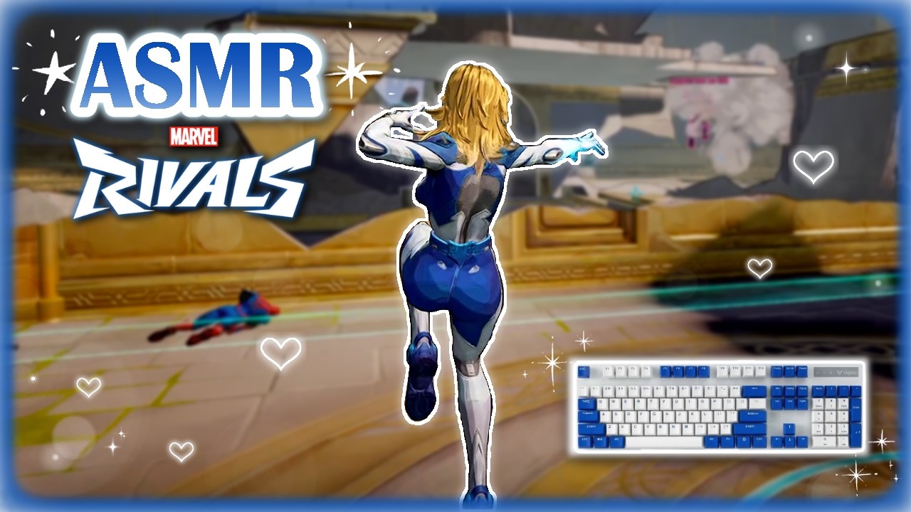 Marvel Rivals ASMR ♡ – Support Gameplay! 💙 Keyboard Sounds & Whispers 🤍💤