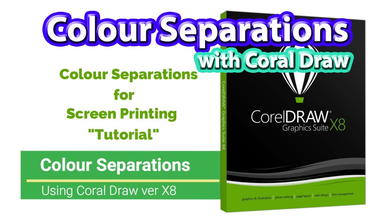 Separations for Screen Printing using Coral Draw