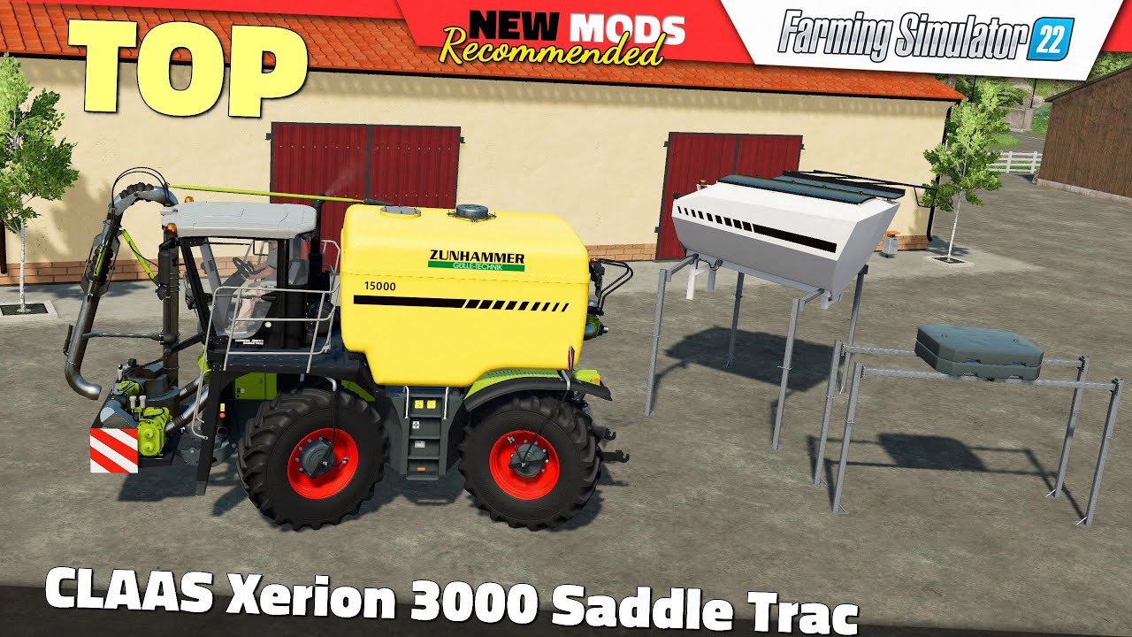 FS22 | CLAAS Xerion 3000 Saddle Trac - Farming Simulator 22 New Mods Review 2K60