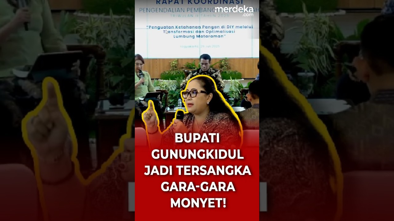 Bupati Gunungkidul Ngadu ke Menteri Amran, Jadi Tersangka Gara-Gara Monyet Ekor Panjang