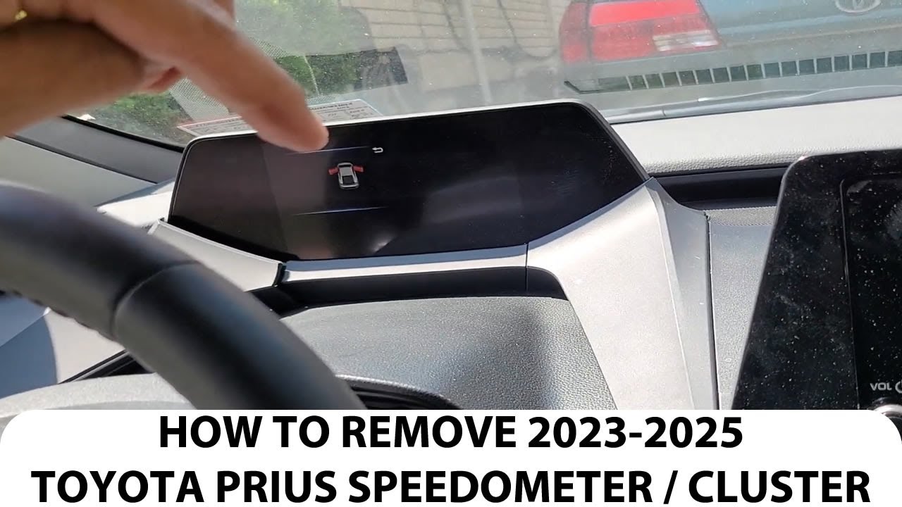 How To Remove 2023-2026 Toyota Prius Instrument Cluster / Speedometer.