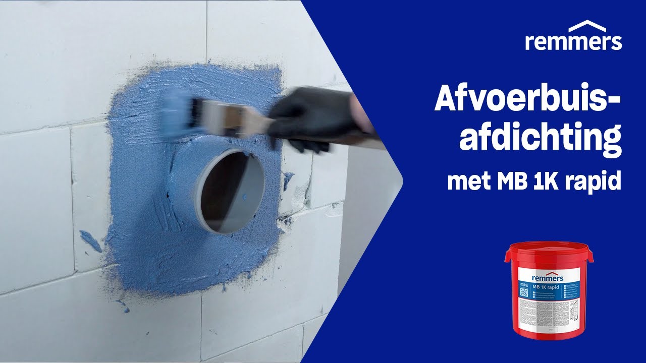 Detailafdichtingen met MB 1K rapid - afvoerbuisafdichting