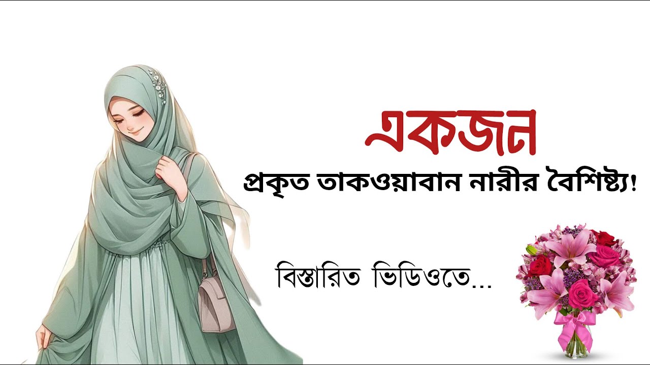 একজন প্রকৃত তাকওয়াবন নারীর বৈশিষ্ট্য গুলো কি? New Islamic video @esoallahorpothee