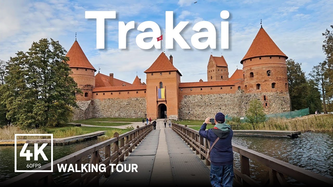 Trakai Walking Tour: Discovering Lithuania's Island Castle in 4K Ultra HD | 60fps