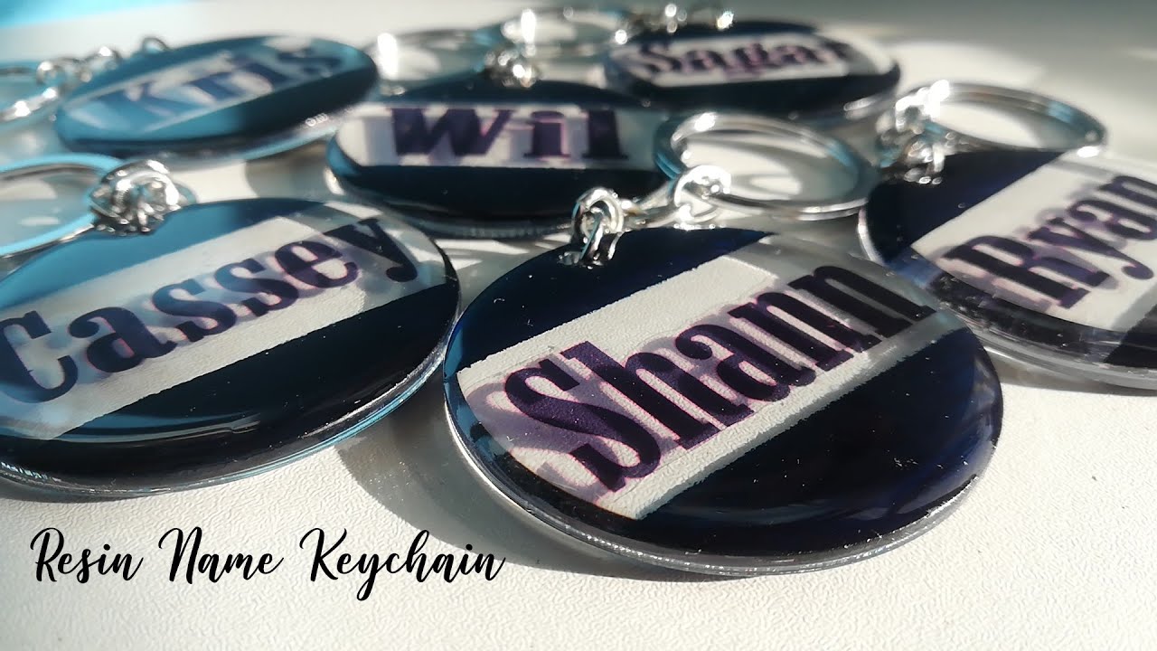 Resin Name Keychain | Groomsmen | NO CRICUT| NO SILHOUTTE | RESIN CRAFTS 101 | Small Business Idea
