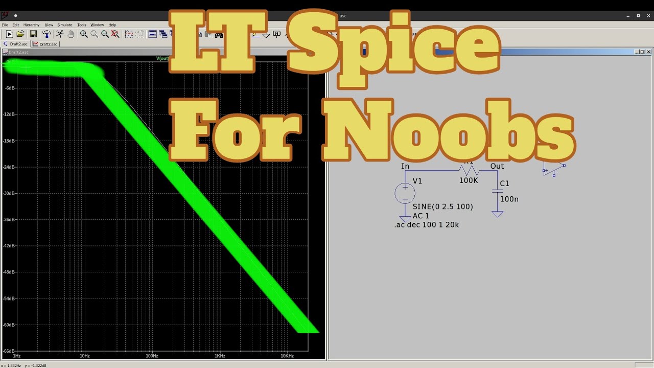 LTSpice for Beginners:  Simulating Time and Frequency Domain of a Filter