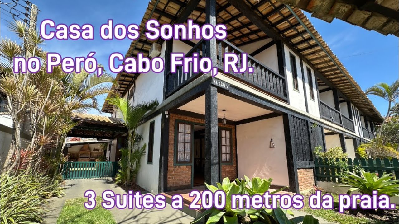 🏖️ Casa dos Sonhos no Peró | Área Gourmet + 3 Suítes a 200m da Praia