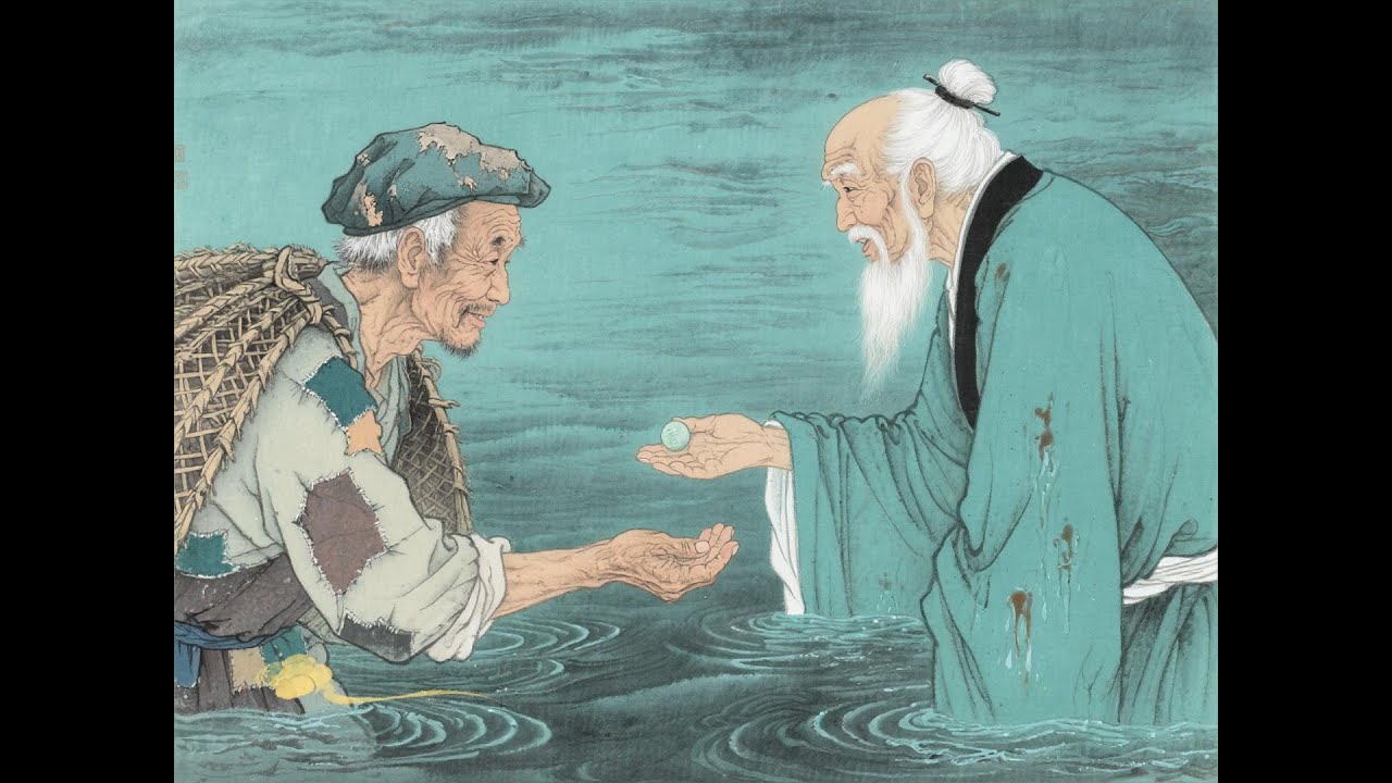 江底驚現水晶宮！漁夫救800年靈龜拒寶，兒子貪念遇幻象終醒悟千萬別錯過！會說話的老烏龜贈3樣寶貝，為
