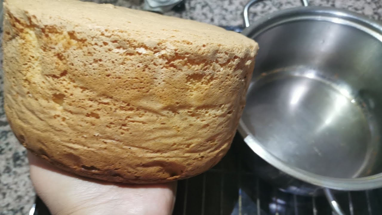 جينواز بدون استخدام قالب  ب 3 مكونات و بدون خميرة