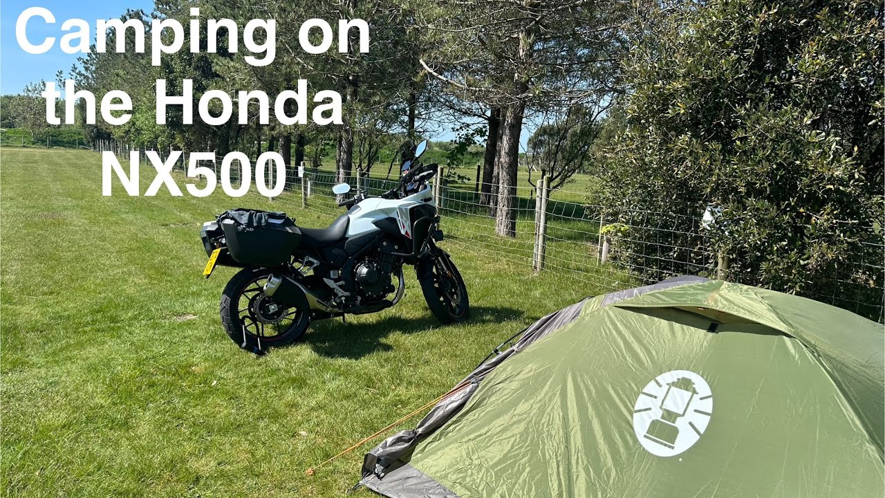 Camping trip on the Honda NX500