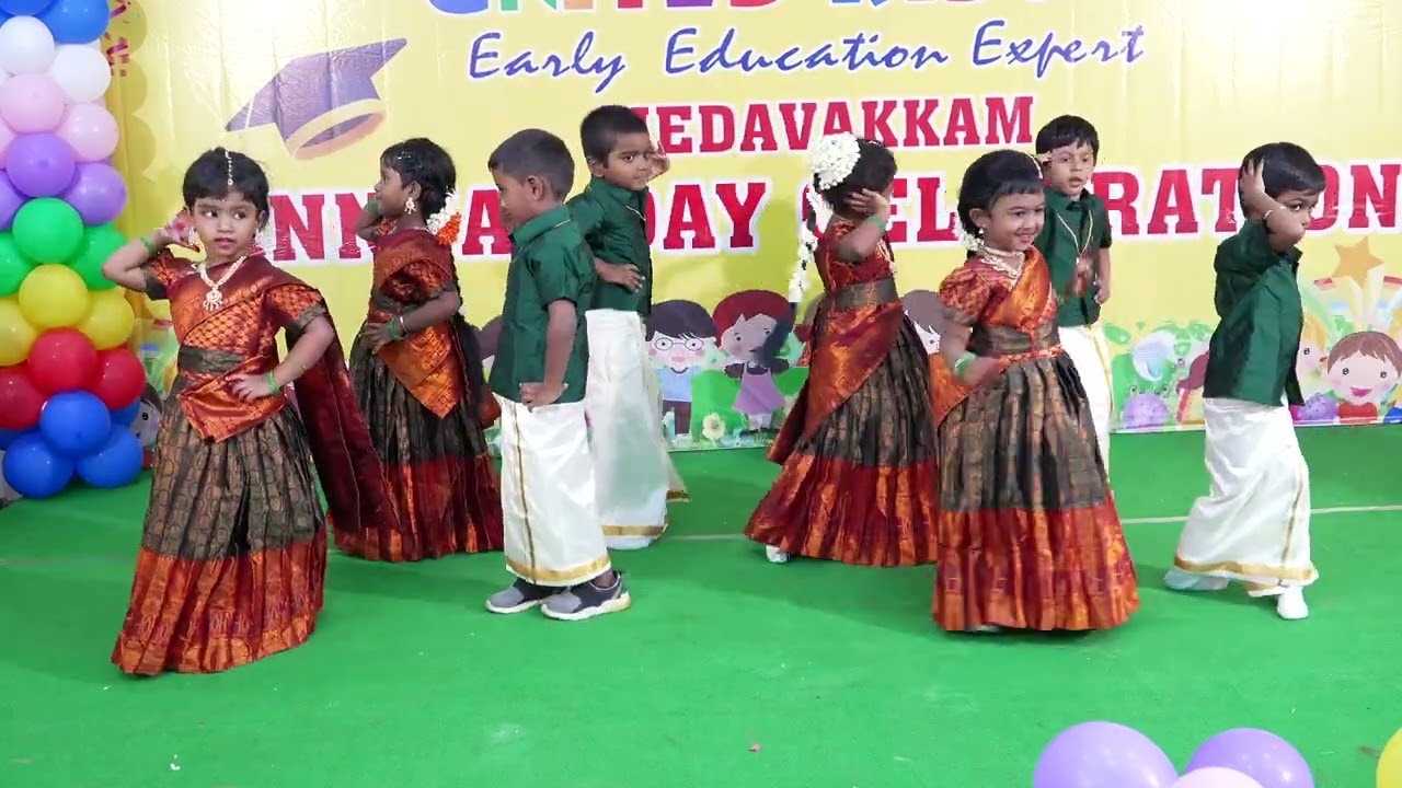 Tamilnadu theme dance|Apidi podu song|Village song dance |folk dance by kids|State dance|annual day