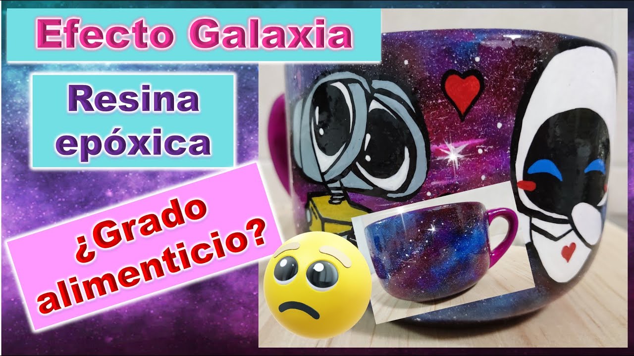 Efecto Galaxia Cerámica/Sellado taza decorativa/Prueba rotulador pintura acrílica/Decorando con Yaz