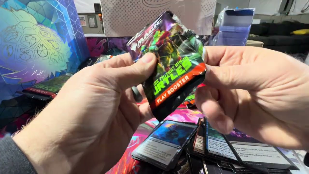 Tmnt play booster box opening 