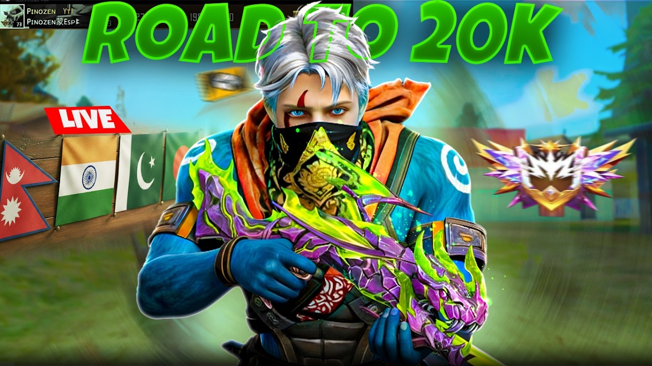 🔴FREE FIRE LIVE WITH PINOZEN GAMER || BD AND NEPAL #freefire #fflive