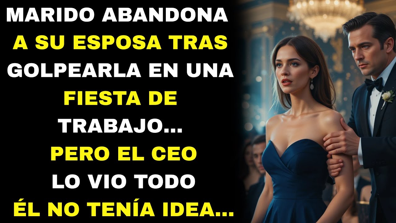 Marido abandona a su esposa tras agredirla en una fiesta… pero el CEO fue testigo.