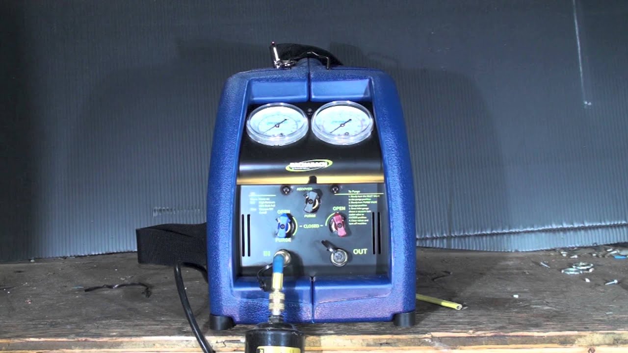 Introduction to the refrigerant recovery machine.