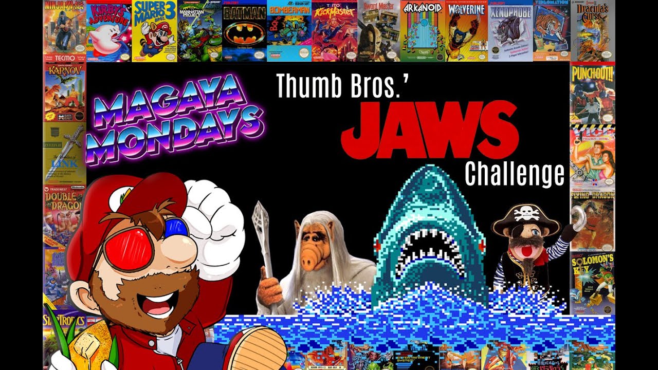 Trying Out Thumb Bros.' Jaws NES Challenge + Maybe Some Random NES Games!