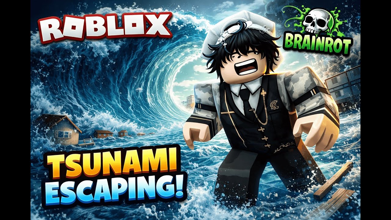 🌊 LIVE NOW | Escape Tsunami (Brainrot Edition) 😭 Can We Survive?!