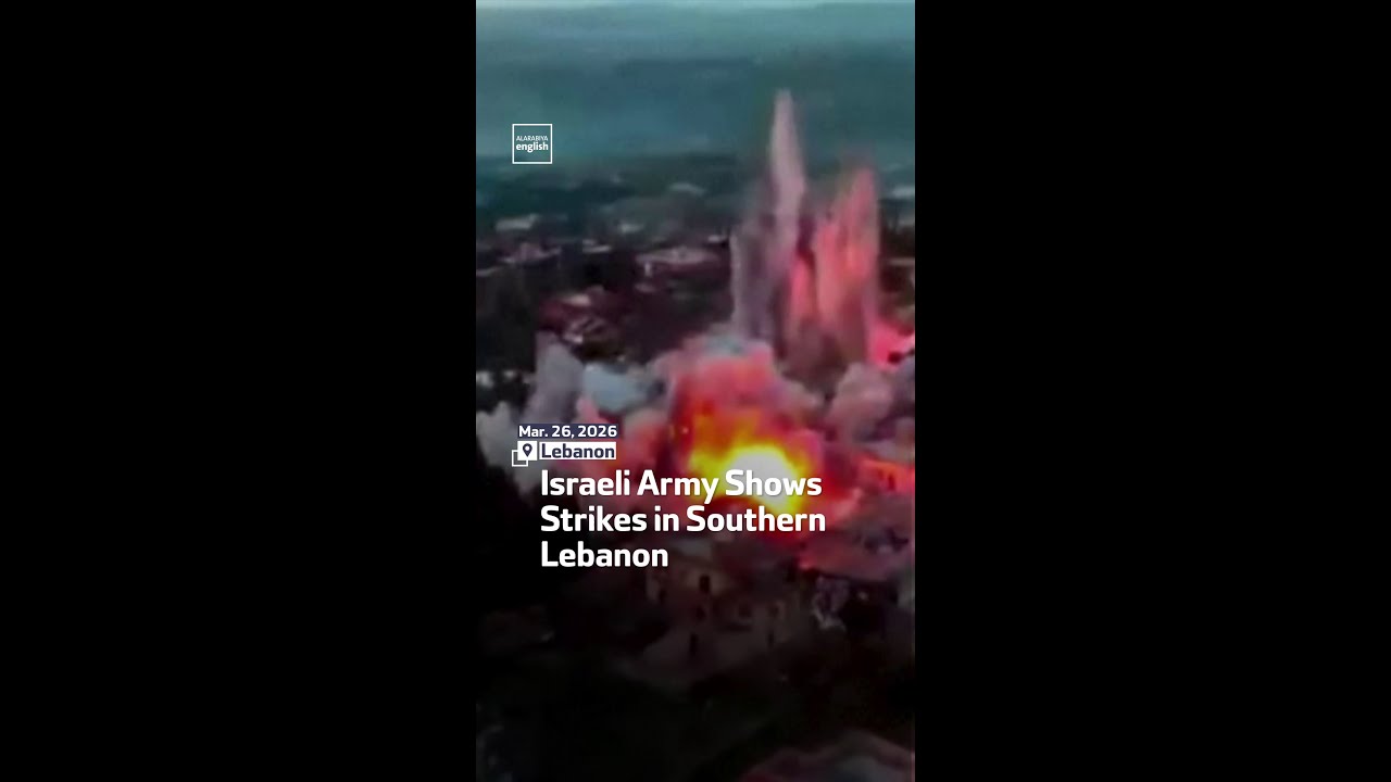Israeli Army Shows Strikes in Southern Lebanon