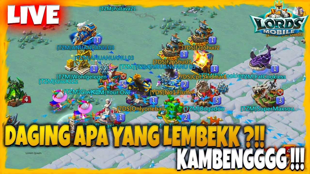 DAGING APA YANG LEMBEK ?!! DAGENG KAMBENGG !!! - Lords Mobile Indonesia