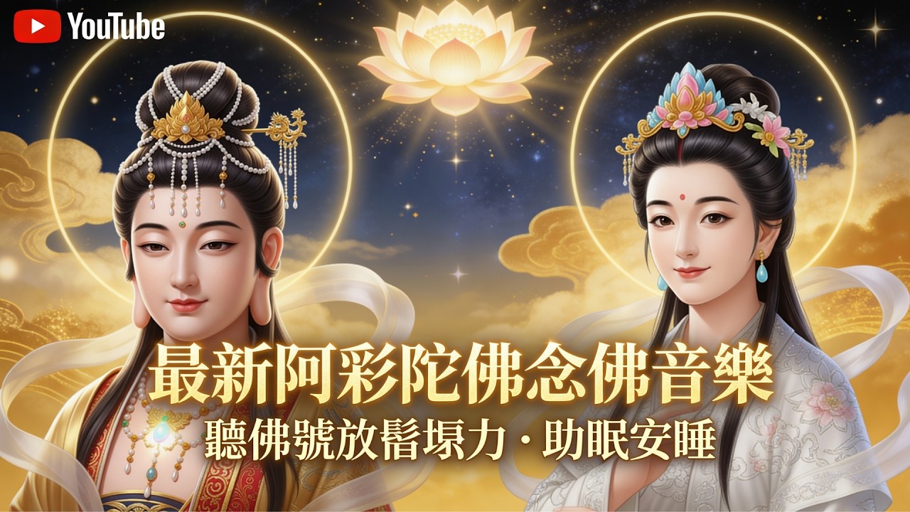 最新阿彌陀佛念佛音樂｜聽佛號放鬆壓力・助眠安睡