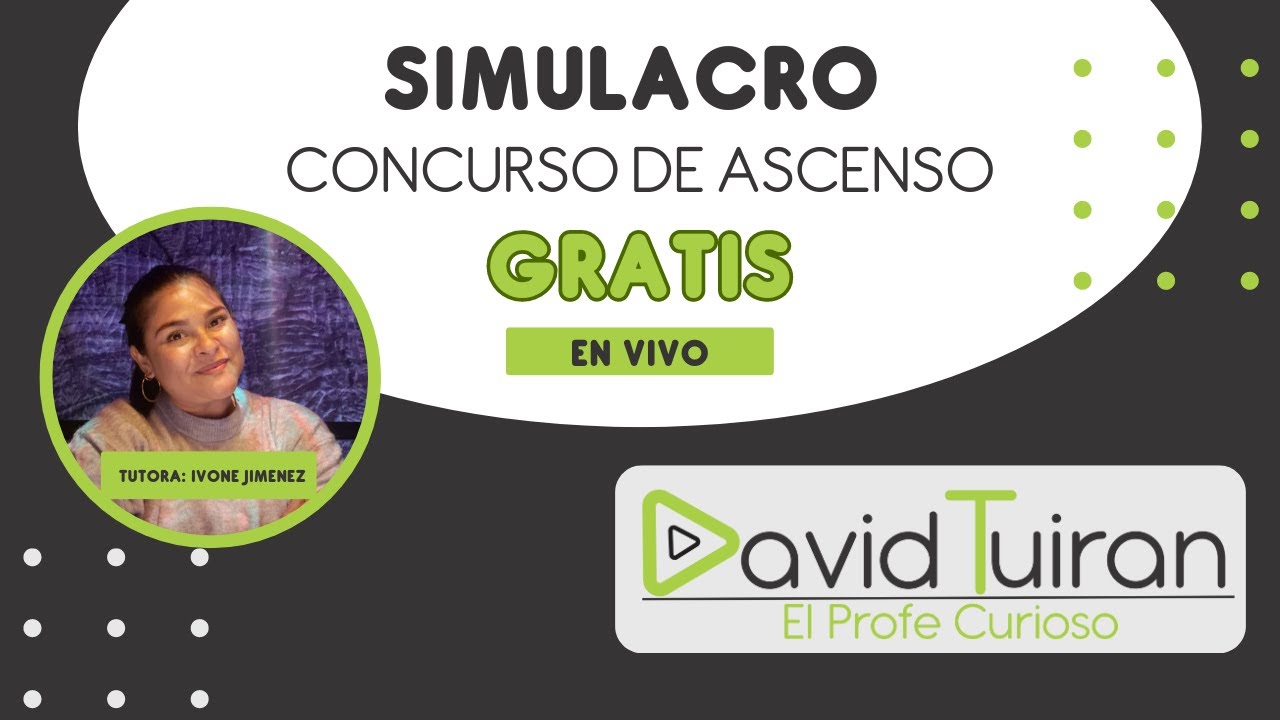 Simulacro Concurso de Ascenso y Reubicación Salarial | EN VIVO