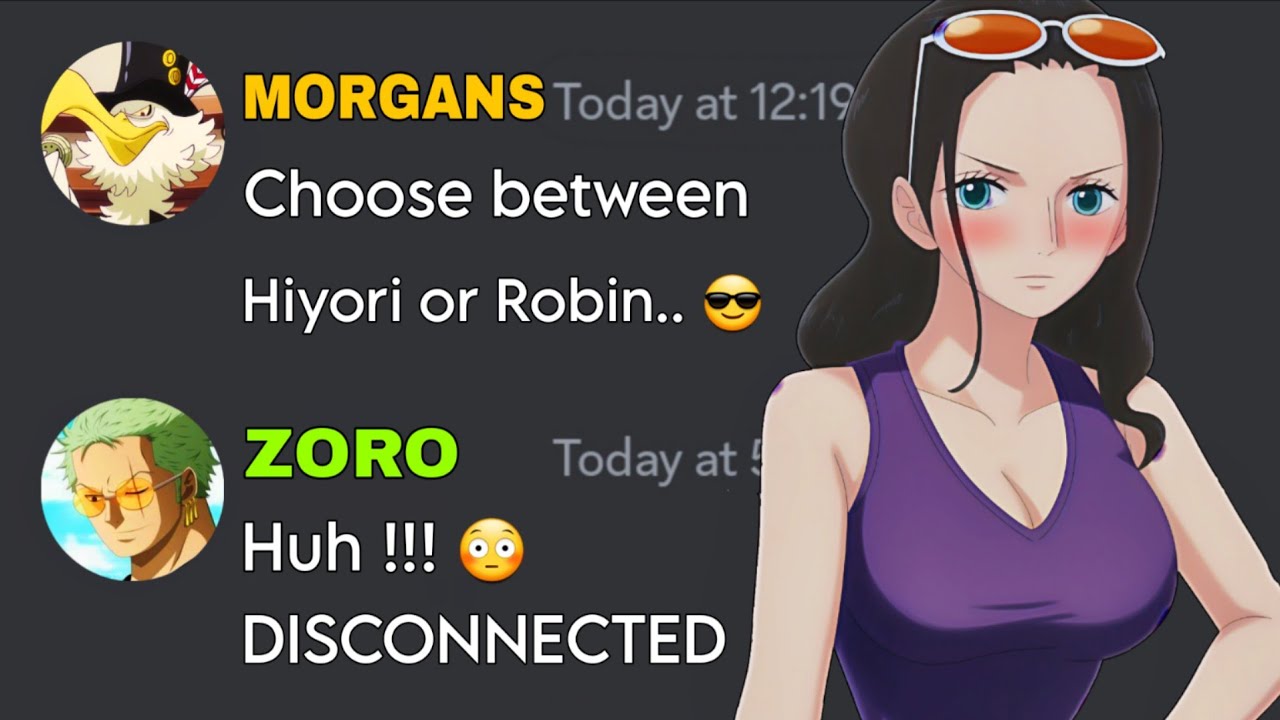 If Robin and Zoro had a Podcast | One Piece discord server