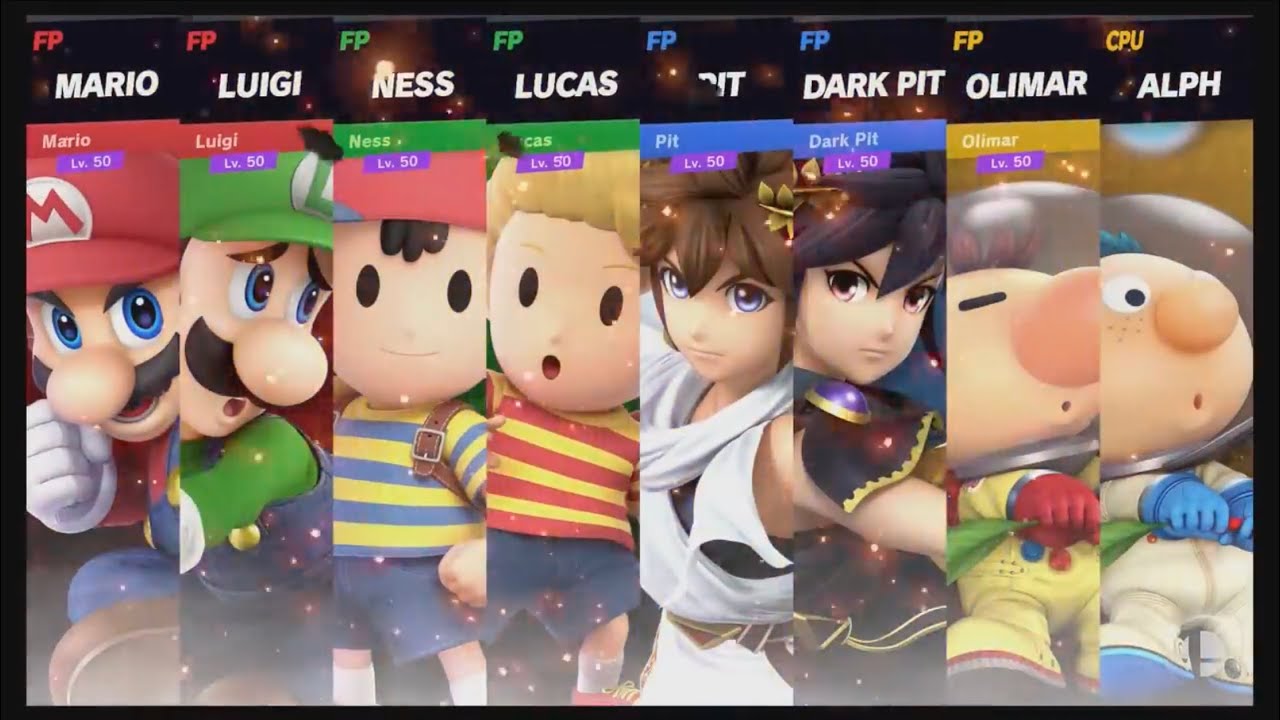 Super Smash Bros Ultimate Amiibo Fights Request #5: 4 Team Battle