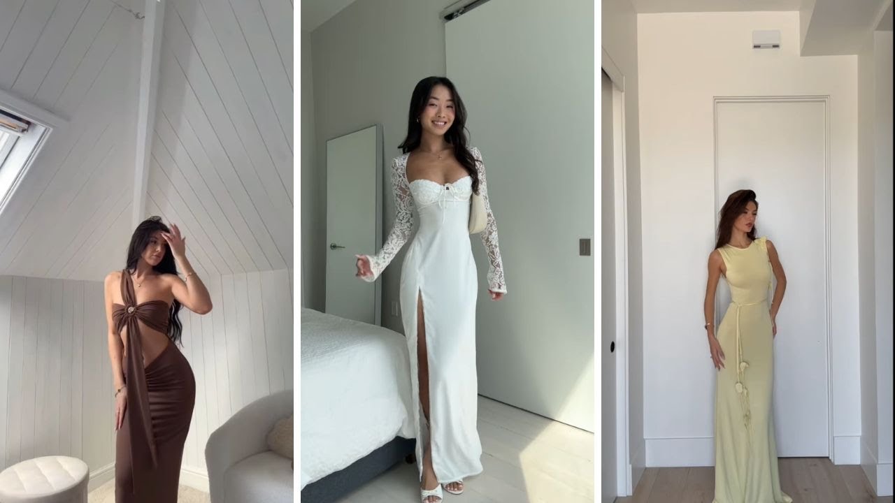 Dresses haul try on tiktok compilation 2