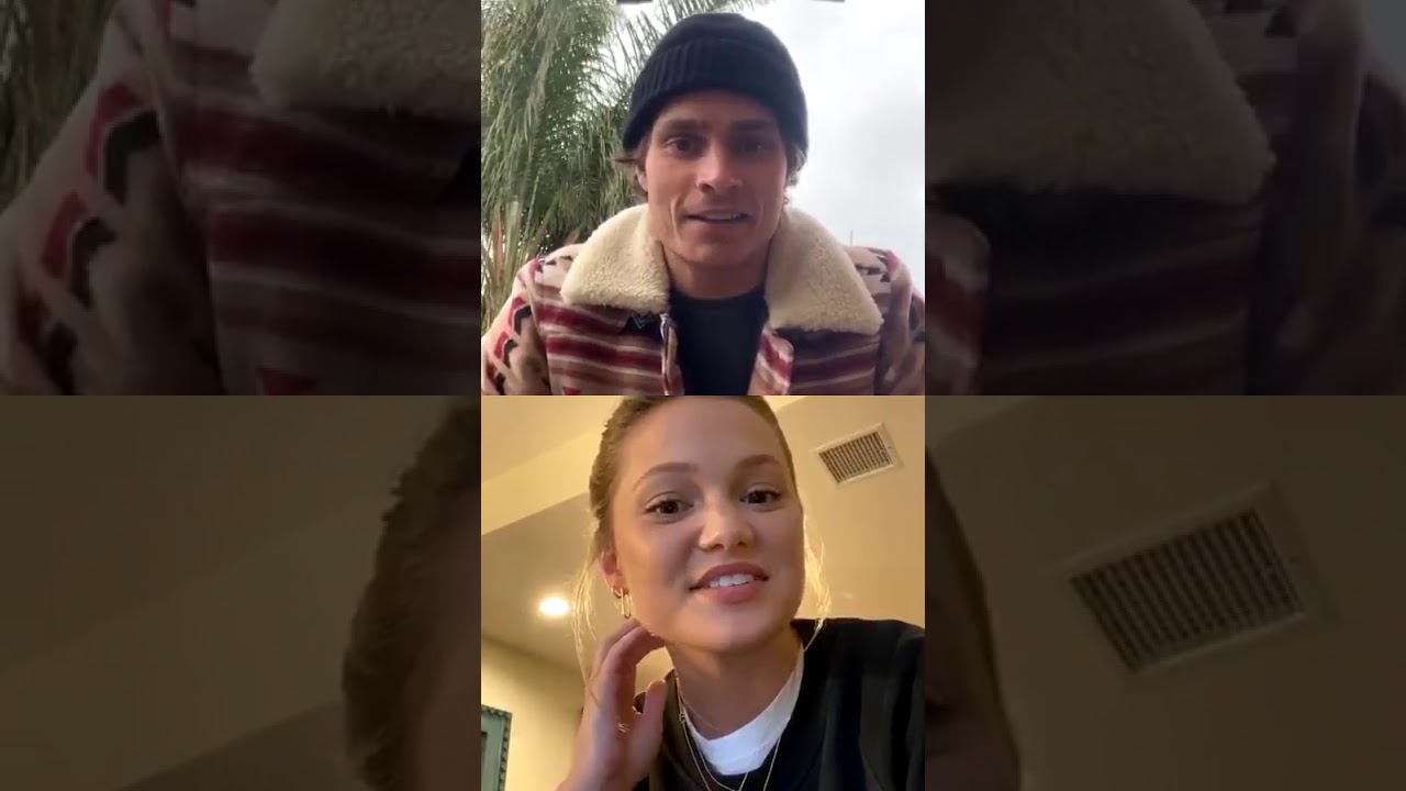 Instagram Live with Spencer Sutherland and Olivia Holt on 04/05/2020