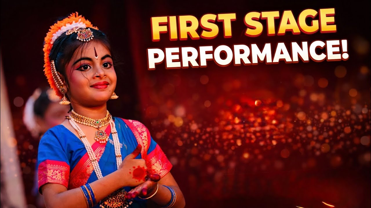 My First Stage Performance | Kids Dance | The Beginning of My Dance Journey – Tyagaraja Gana Sabha