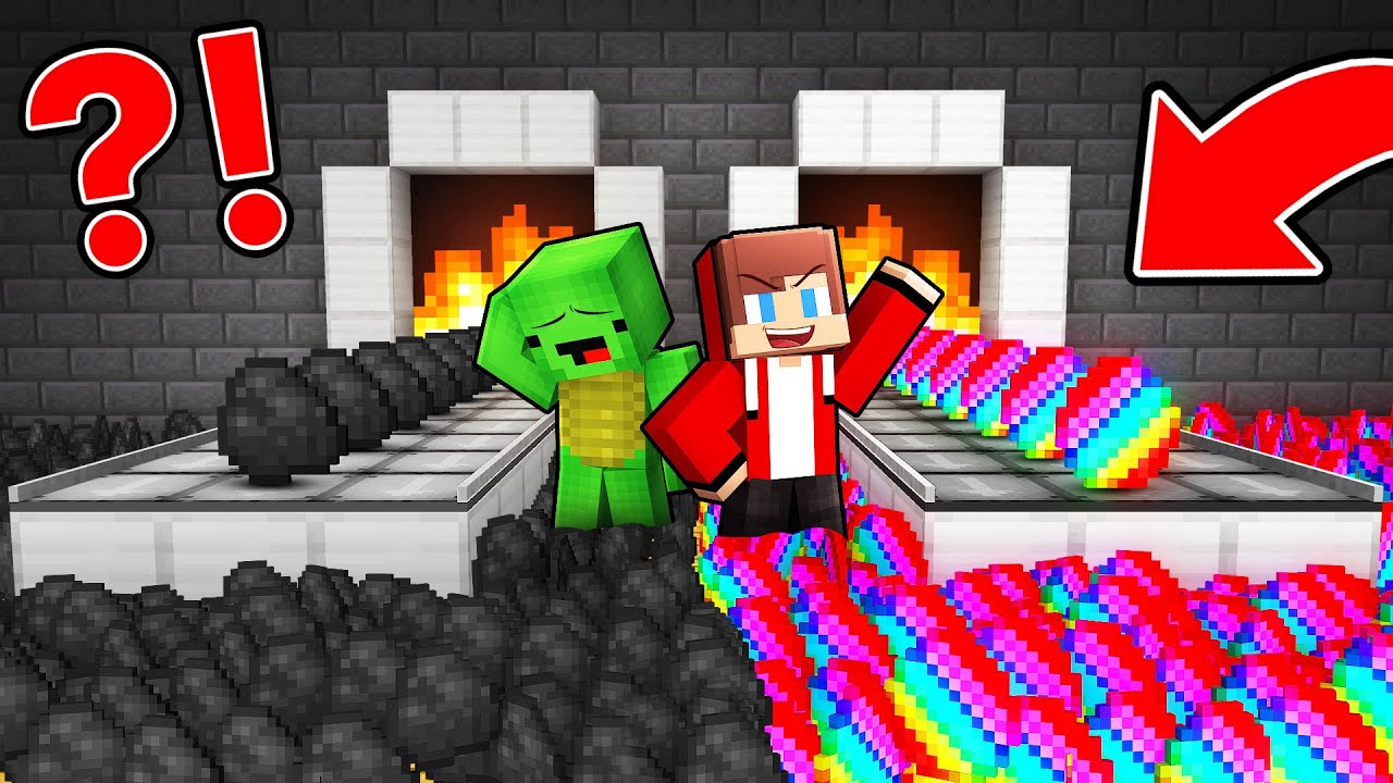 Mikey and JJ Opened ORES MINING FACTORY in Minecraft (Maizen)