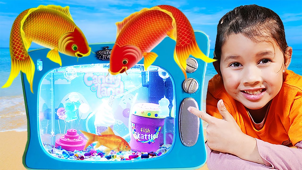 Zoe's First Pet! Buying A Fish At Platypus Pet Shop Fish Tank Tv Family Fun Day with Dad!