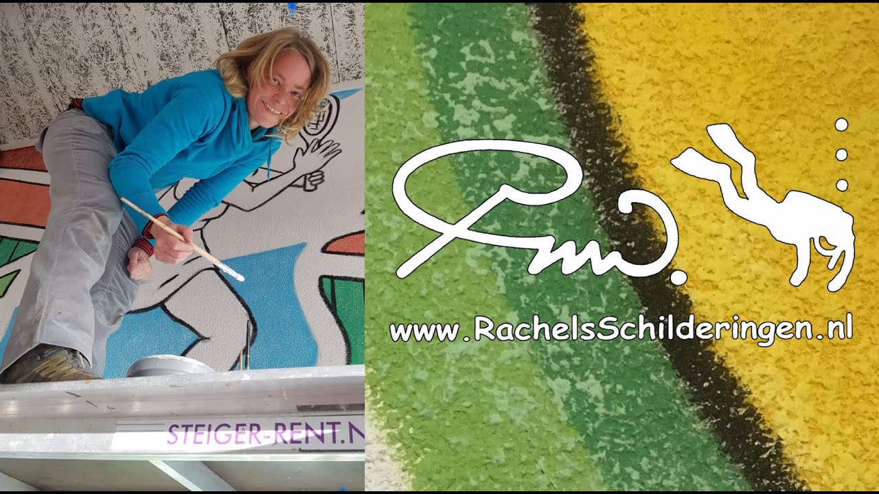 Muurschildering Tennisvereniging GLTB