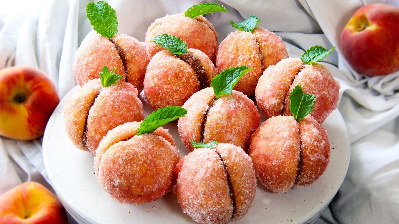 Easy Italian Peach Cookies with Nutella Filling! (Pesche Dolci)