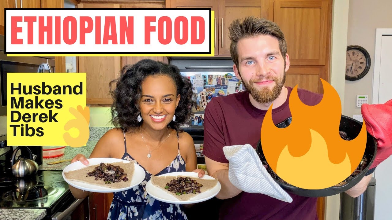 Husband Makes Ethiopian Food - DEREK Tibs (ደረቅ ጥብስ)
