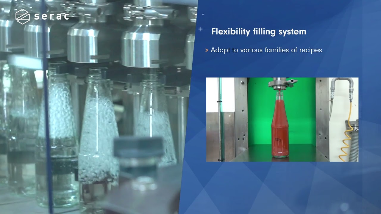 Hygiene #Rinsing #Filling #Capping machine for Hot Fill #Sauce into #Glass #Bottle