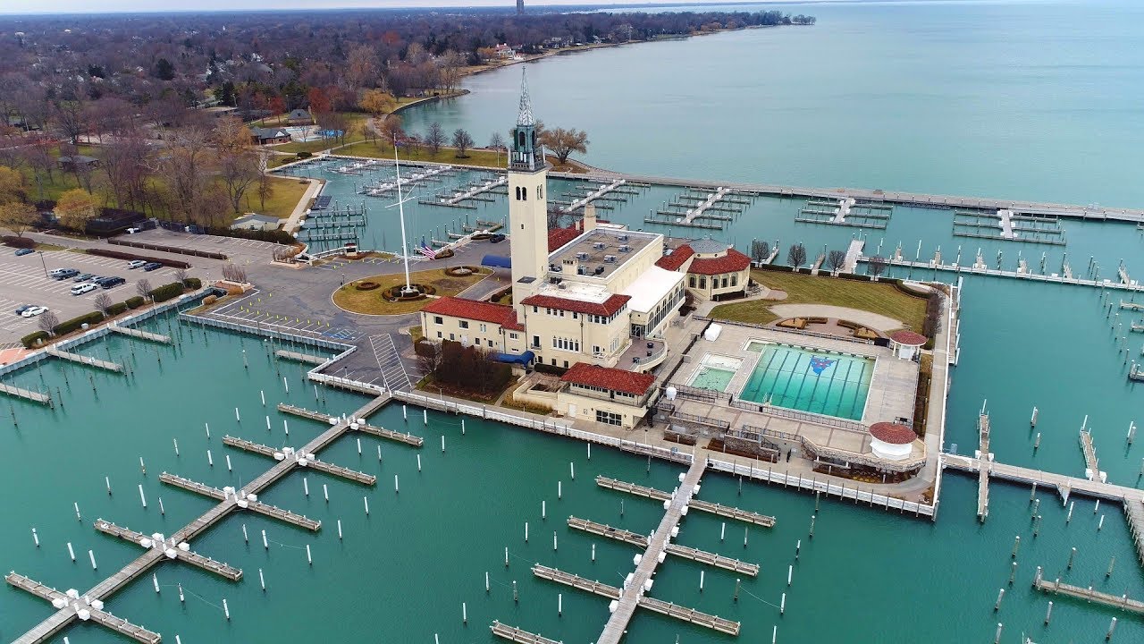 Drone Exploration of GPF Pier, GP Yacht Club, and Lake Shore Rd. (DJI Phantom 4 Pro) [4K]