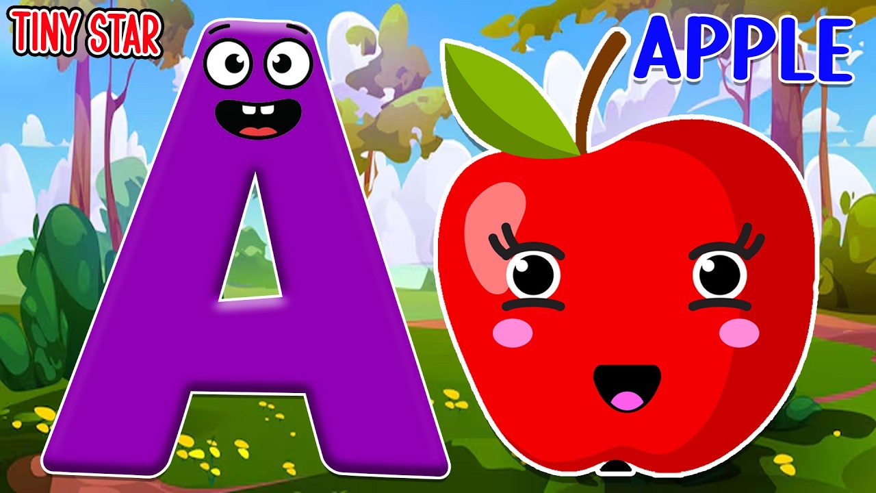 Apple Time! 🍎 A for Apple Cartoon Phonics Song | ABC Alphabet Learning Made Easy & Fun