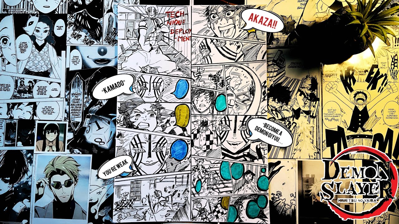 48 hours to create “TANJIRO VS AKAZA” fighting manga (panel-1)… 