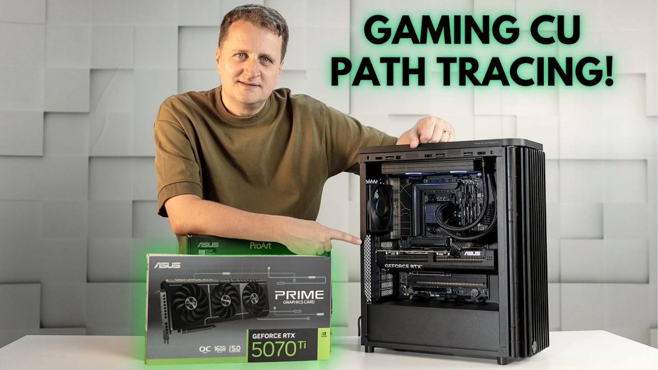 Am asamblat un PC cu NVIDIA GeForce RTX 5070 Ti!