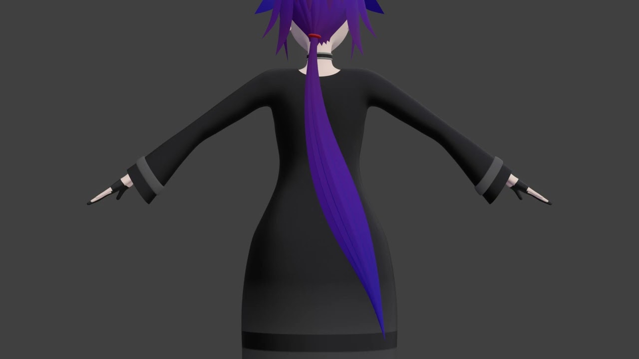 OC hair physic simulation in blender.