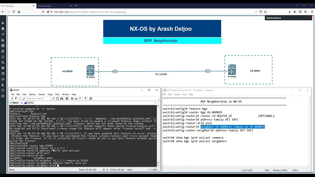 2 BGP - Neighborship in NX-OS by  ArashDeljoo
