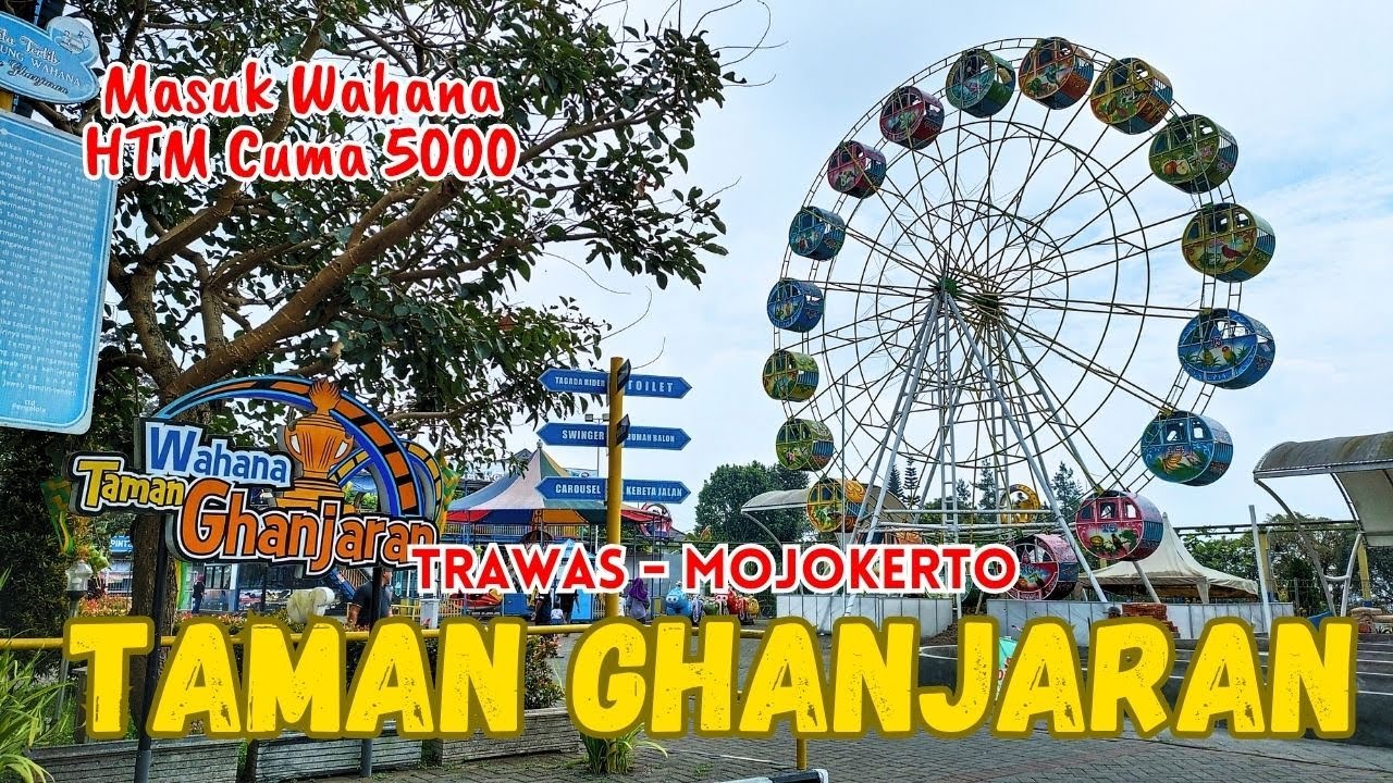 TAMAN GHANJARAN Trawas Mojokerto // Wisata Keluarga Yang Murah dan Lengkap